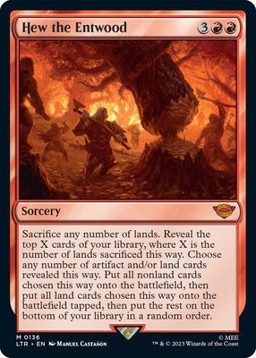 Hew the Entwood - Universes Beyond: The Lord of the Rings: Tales of Middle-earth (LTR) Universes Beyond: The Lord of the Rings: Tales of Middle-earth