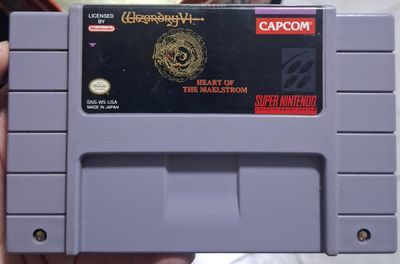 SH1 Wizardry V Super Nintendo Cartucho