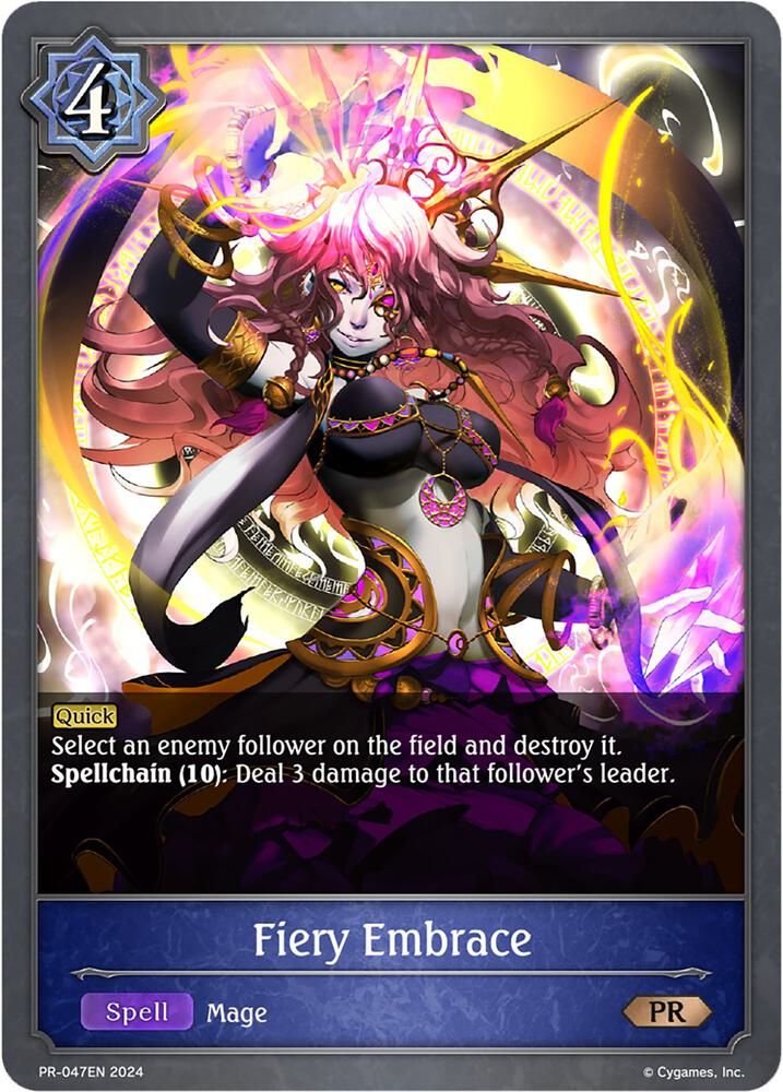 Fiery Embrace - Shadowverse: Evolve Promo Cards (SVPR) Shadowverse: Evolve Promo Cards Foil