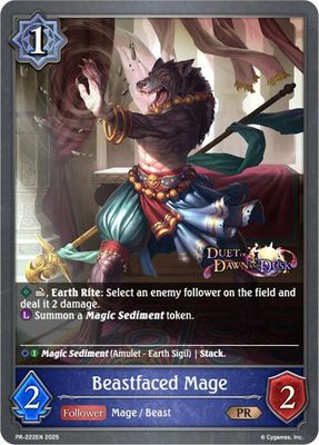 Beastfaced Mage - Shadowverse: Evolve Promo Cards (SVPR) Shadowverse: Evolve Promo Cards Foil