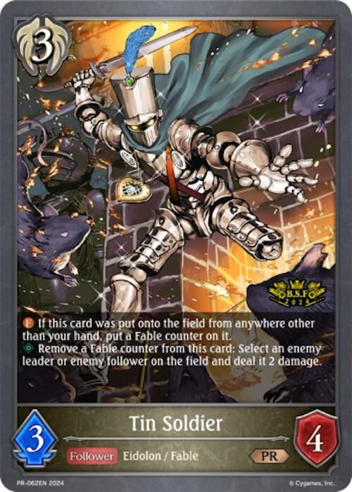 Tin Soldier (Spring Fest 2024) - Shadowverse: Evolve Promo Cards (SVPR) Shadowverse: Evolve Promo Cards Foil
