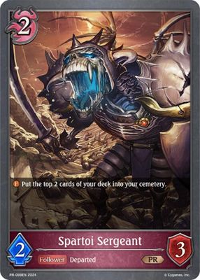 Spartoi Sergeant - Shadowverse: Evolve Promo Cards (SVPR) Shadowverse: Evolve Promo Cards Foil