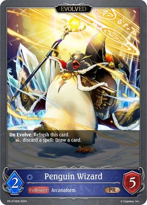 Penguin Wizard (Evolved) - Shadowverse: Evolve Promo Cards (SVPR) Shadowverse: Evolve Promo Cards Foil