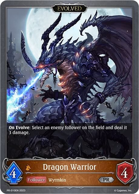 Dragon Warrior (Evolved) - Shadowverse: Evolve Promo Cards (SVPR) Shadowverse: Evolve Promo Cards Foil