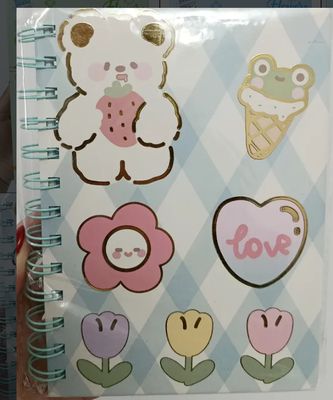KM Cuaderno Oso y Ranita  B6, 100 hojas , 18 cmm x 13 cms