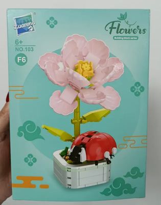 KM Flowers, Insect Series, "Ladybug", Tipo Lego.