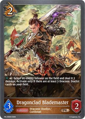 Dragonclad Blademaster - Shadowverse: Evolve Promo Cards (SVPR) Shadowverse: Evolve Promo Cards Foil