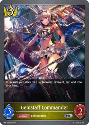 Gemstaff Commander - Shadowverse: Evolve Promo Cards (SVPR) Shadowverse: Evolve Promo Cards Foil
