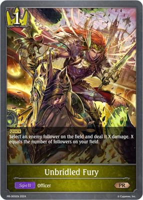 Unbridled Fury - Shadowverse: Evolve Promo Cards (SVPR) Shadowverse: Evolve Promo Cards Foil