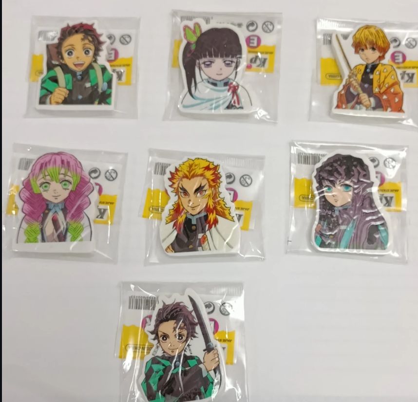 KM Set de Borradores Kimetsu no Yaiba, 5 cms