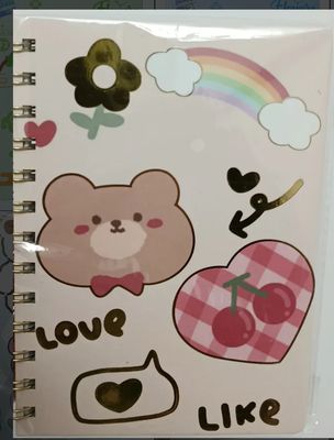 KM Cuaderno Oso. B6, 100 hojas , 18 mm x 13 cms