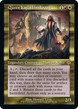 Queen Kayla bin-Kroog (Retro Frame) (BRO Bundle) - Unique and Miscellaneous Promos (UMP) Unique and Miscellaneous  FOIL