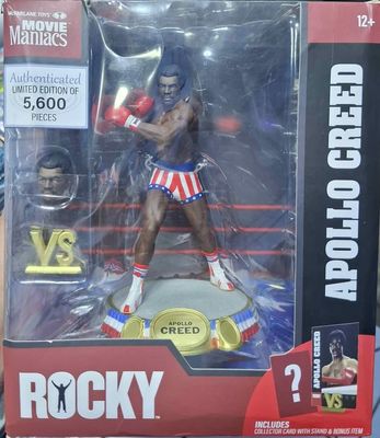 SJ1 Apollo Creed Rocky Movie Maniacs Mcfarlane 6 Pulgadas