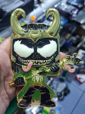 SH1 Venomized Loki Funko Pop Pin