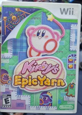 SJ1 Kirby Epic Yarn Nintendo Wii Usado Completo