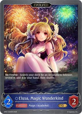 Elusa, Magic Wunderkind (Evolved) - SP01: Seaside Memories (SP01) SP01: Seaside Memories Foil