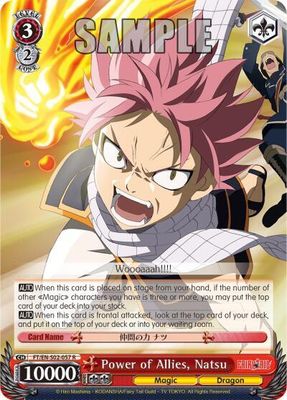 Power of Allies, Natsu - Fairy Tail ver.E (FT/EN-S02) Fairy Tail ver.E Foil