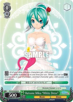 Hatsune Miku "White Dress" - Hatsune Miku: Project DIVA F 2nd (PD/S29) Hatsune Miku: Project DIVA F 2nd Foil