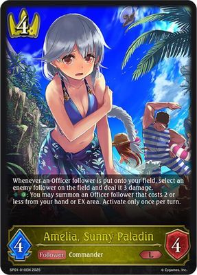 Amelia, Sunny Paladin - SP01: Seaside Memories (SP01) SP01: Seaside Memories Foil