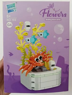 KM Flowers, Marine Series, "Crab", Tipo Lego.