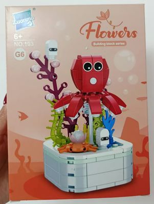 KM Flowers, Marine Series, "Octopus", Tipo Lego.