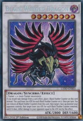 SJ Black-Winged Dragon (L5DD-ENS03) - Legendary 5D's Decks (L5DD) Legendary 5D's Decks Secret Rare