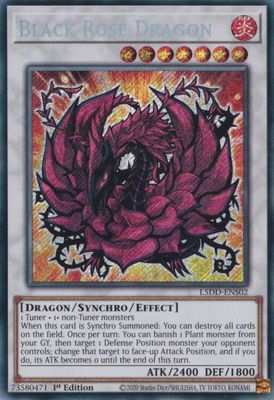 SJ Black Rose Dragon (L5DD-ENS02) - Legendary 5D's Decks (L5DD) Legendary 5D's Decks Secret Rare