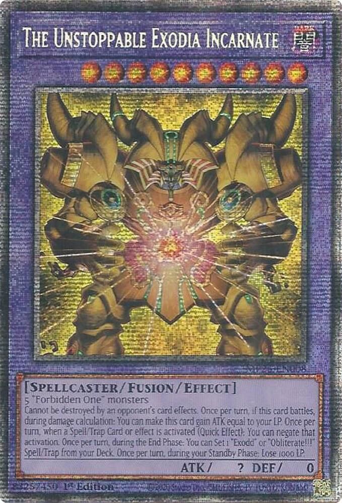 SJ The Unstoppable Exodia Incarnate - 2025 Mega-Pack (MP25) 2025 Mega-Pack Starlight Rare