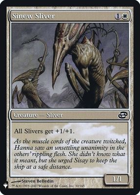 SJ Sinew Sliver - The List Reprints (LIST) The List Reprints