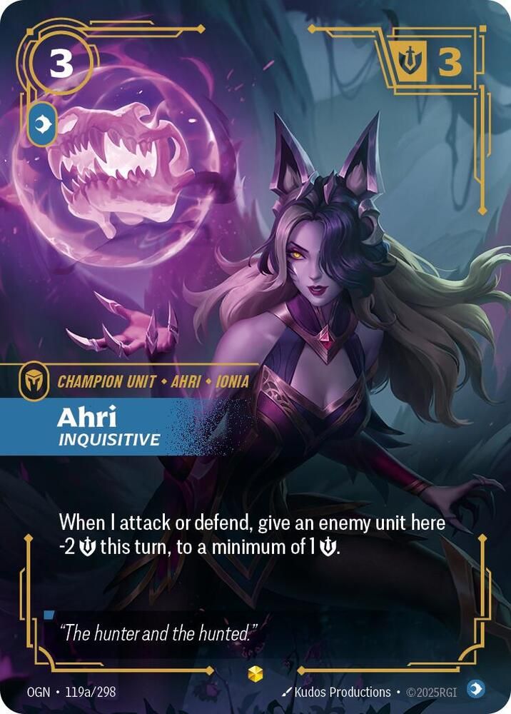 Ahri - Inquisitive (Alternate Art) - Origins (OGN) Origins