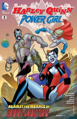 SH1 Harley Quinn Power Girl Comic Issue 3 Ingles Dark Vartox