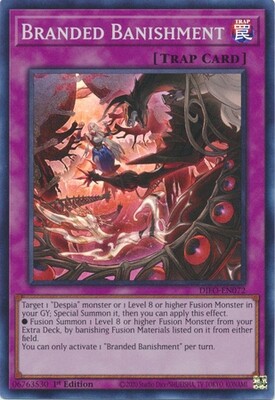 SJ Branded Banishment - DIFO-EN072 - Super Rare 1st Edition Dimension Force 1st Edition Singles
