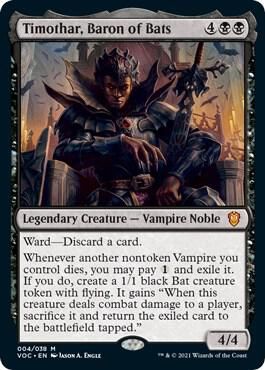 Timothar, Baron of Bats - Commander: Innistrad: Crimson Vow (VOC) Commander: Innistrad: Crimson Vow