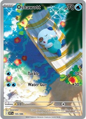 SJF Oshawott - 105/086 - SV: White Flare (WHT) SV: White Flare