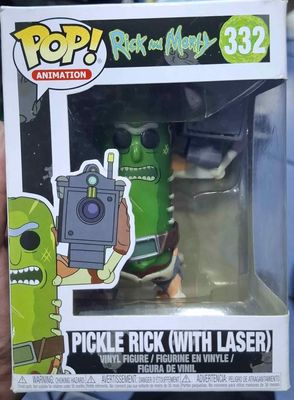 SJ1 Pickle Rick With Laser Figura Funko Pop Rick And Morty *Caja Danada*