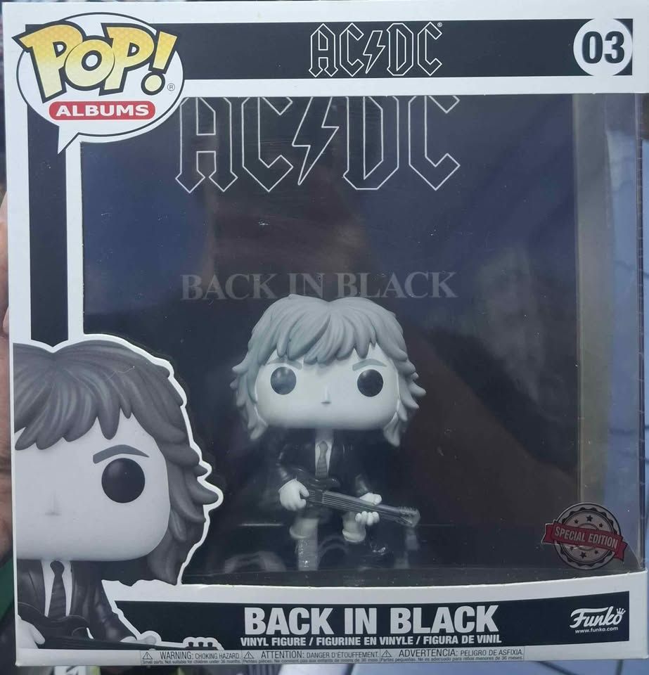SJ1 Back in Black Figura Funko Pop AC/DC Pop Albums