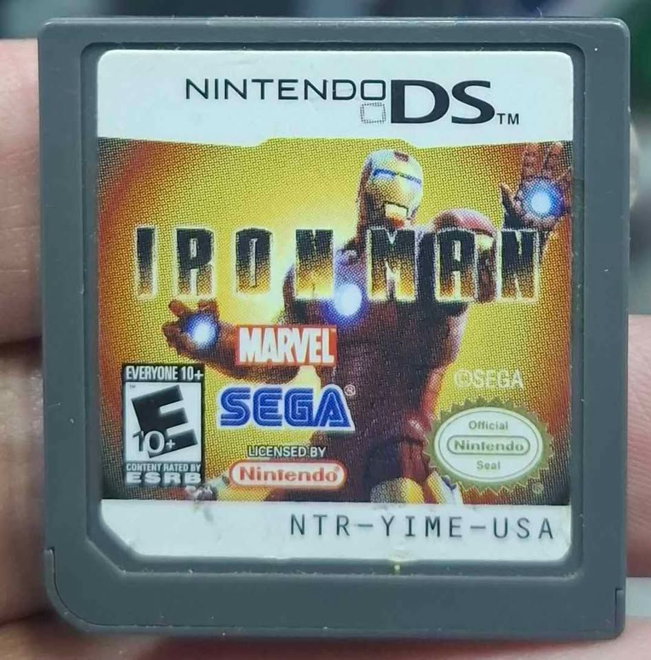 SJ1 Iron Man Nintendo DS Cartucho