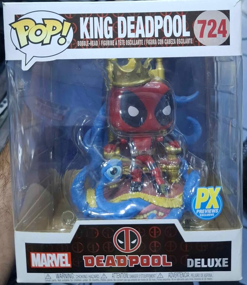 SJ3 King Deadpool Figura Funko Pop Deluxe 724