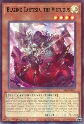 SJ Blazing Cartesia, the Virtuous - THE CHRONICLES DECK: The Fallen &amp; The Virtuous (All-Foil Edition) (CH01) Ultra Rare