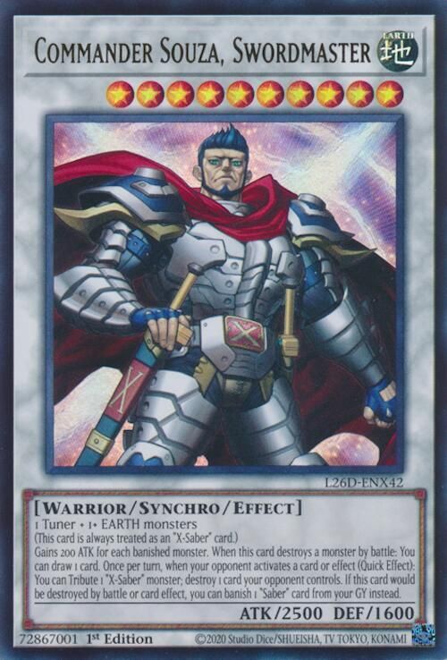 SJ Commander Souza, Swordmaster - Legendary Modern Decks 2026 (L26D) Legendary Modern Decks 2026 Ultra Rare