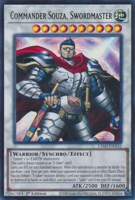 SJ Commander Souza, Swordmaster - Legendary Modern Decks 2026 (L26D) Legendary Modern Decks 2026 Ultra Rare