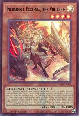 SJ Incredible Ecclesia, the Virtuous - THE CHRONICLES DECK: The Fallen &amp; The Virtuous (All-Foil Edition) (CH01) Ultra Rare