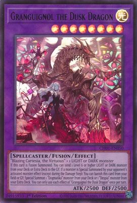 SJ Granguignol the Dusk Dragon - THE CHRONICLES DECK: The Fallen &amp; The Virtuous (All-Foil Edition) (CH01) Ultra Rare