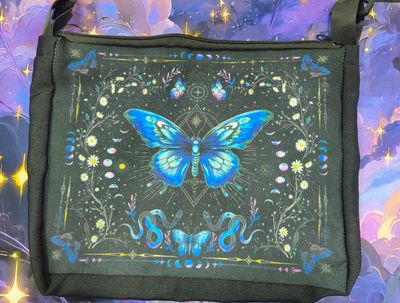 KM Bolso de Tela, Mariposa Azul 💙