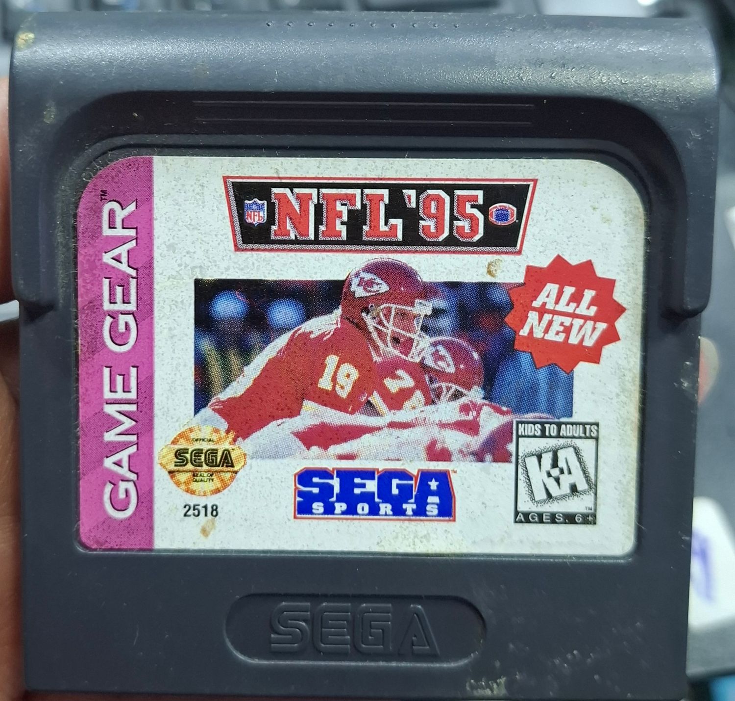 SH1 NFL 95 Sega Game Gear Cartucho