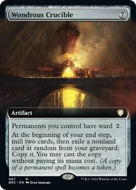 SJ Wondrous Crucible (Extended Art) - Commander: The Brothers' War (BRC) Commander: The Brothers' War