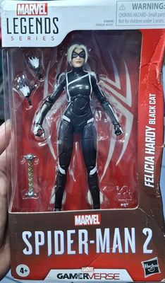 SJ1 Felicia Hardy Black Cat Marvel Legends Spider Man 2 Caja Danada