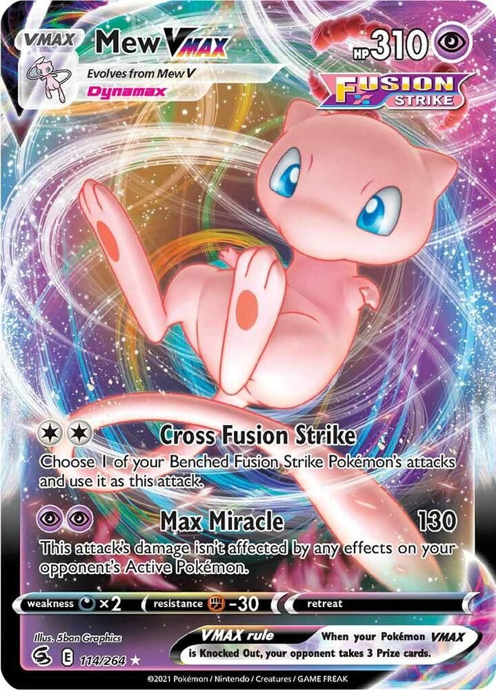 SJF Mew VMAX - SWSH08: Fusion Strike (SWSH08) SWSH08: Fusion Strike