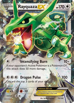 SJF Rayquaza EX (75) - XY - Roaring Skies (ROS) XY - Roaring Skies