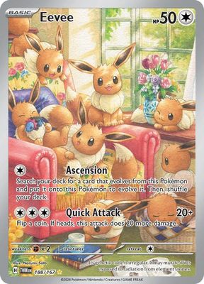 SJF Eevee - 188/167 - SV06: Twilight Masquerade (TWM) SV06: Twilight Masquerade *Portugues*